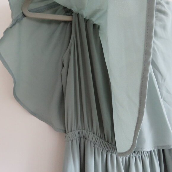 SHOW ME YOUR MUMU Hacienda Chiffon Maxi Dress Bridesmaid Wedding - Size M - Picture 6 of 14